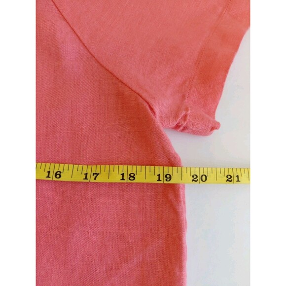 J.Crew Size XS 100% Linen Coral Tunic - Picture 5 of 8